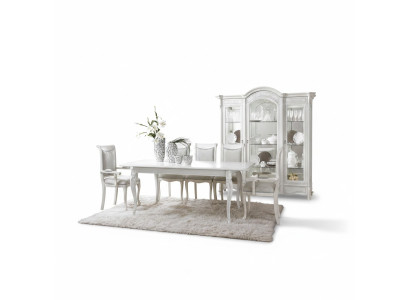 Clásico conjunto de comedor mesa + 6 sillas conjunto Mesa Grupo de mesas Silla Textil