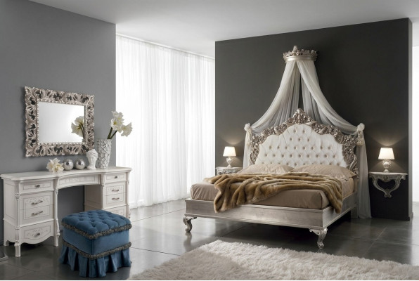 Camas Chesterfield de lujo, cama real, cama doble de hotel de palacio, cama italiana.