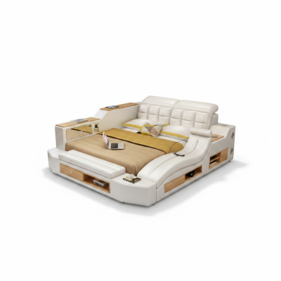 Función cama cama doble cama de cuero camas cuero tapizado dormitorio matrimonial