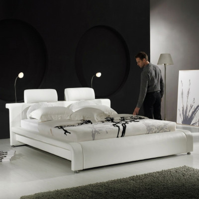 Diseño cama doble cama de cuero camas cama tapizada cuero dormitorio matrimonial