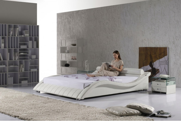 Quarto Cama Moderna Cama Curva Design Duplo 180x200