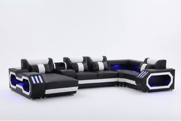 Mega gran sofá - Sistema de iluminación Nuevo sofá tapizado Couch.
