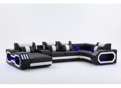 Mega gran sofá - Sistema de iluminación Nuevo sofá tapizado Couch.