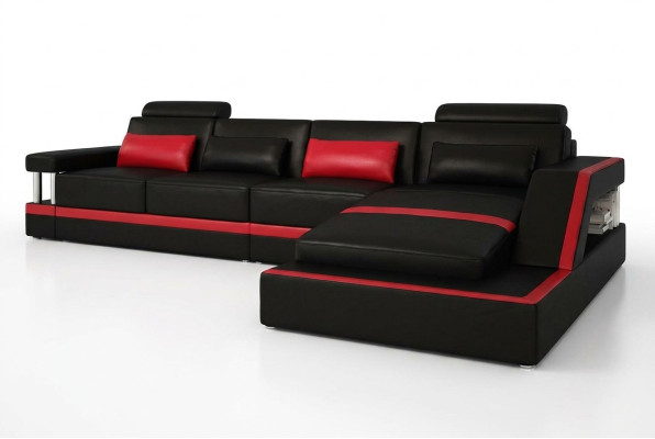 Sofá de cuero Sofá Sofá Esquinero Sofa rinconera Conjunto de tapizado y asientos del salón.