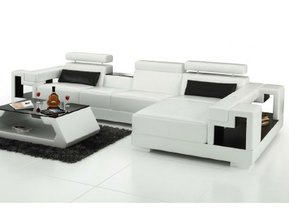 Sofá esquinero de cuero sofá de esquina en forma de L sofá sofá de esquina acolchado asiento.