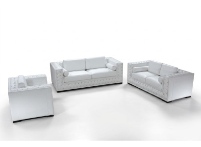 Sofá de cuero, sofá de esquina 3+2+1 asientos, conjunto de sofás de diseño decorativo nuevo.