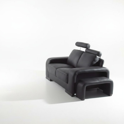 Sofá de dos plazas 2 plazas, sofá, sillón, sofás tapizados con taburete conjunto.