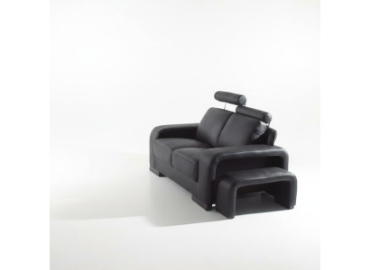 Sofá de dos plazas 2 plazas, sofá, sillón, sofás tapizados con taburete conjunto.