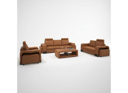 Sofá de cuero Conjunto de sofás 3+2+1 Asiento Juego de decoración Conjunto de sofás Sofá tapizado Sofá