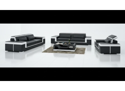 Sofá de 2 plazas tapizado de diseñador Conjunto de sofás nuevos de cuero