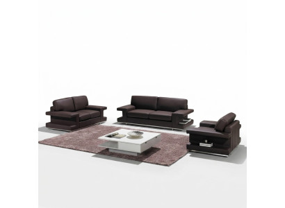 Sofá de cuero con un diseño de conjunto de sala de estar de 3+2+1 plazas, sofá moderno.