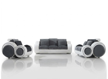 Conjunto de sofá moderno 3+2+1 plazas, diseño de sofás, sillones tapizados en textil.