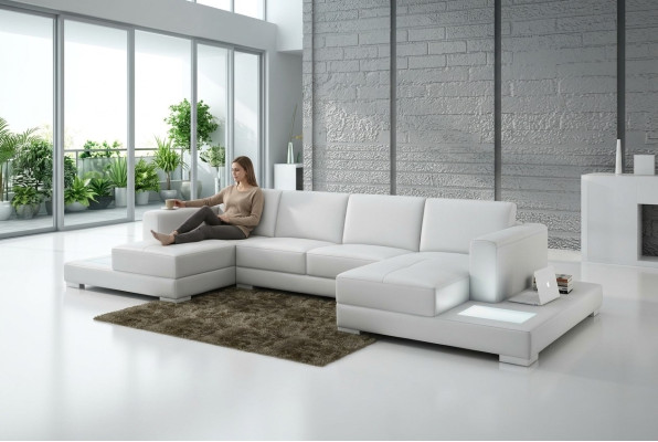 Sala de estar, muebles para sentarse, conjunto de sofá de cuero, sofá tapizado, sofás de esquina.
