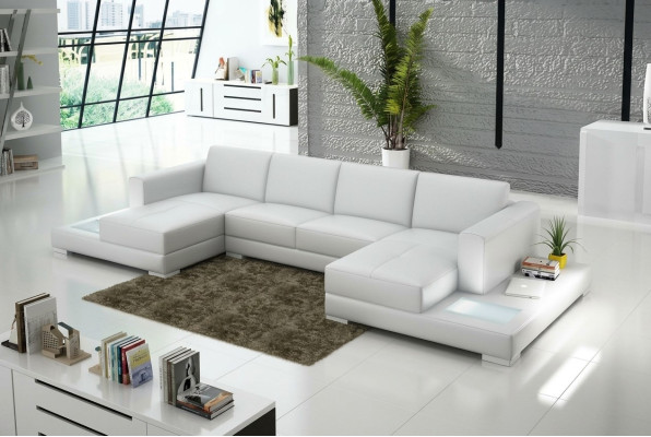 Sala de estar, muebles para sentarse, conjunto de sofá de cuero, sofá tapizado, sofás de esquina.