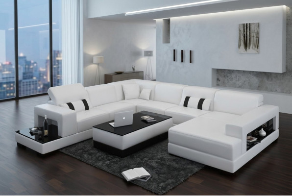 Sofá esquinero Sofá Sofá Tapizado Decoración Sofá rinconera de cuero Conjunto