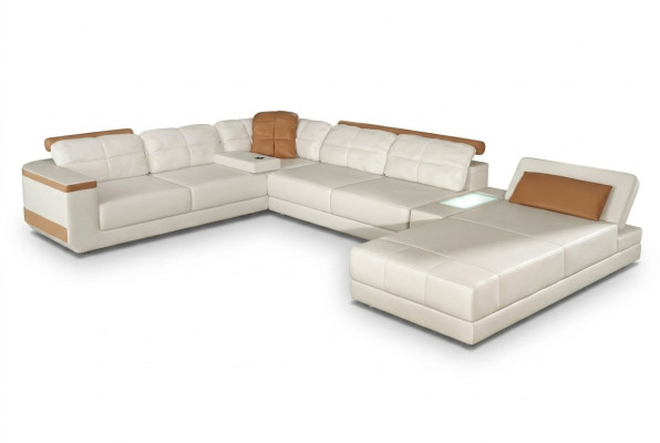 Sofá de cuero a medida sofá esquinero sofá tapizado conjunto de asientos conjunto de muebles de salón