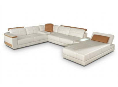 Sofá de cuero a medida sofá esquinero sofá tapizado conjunto de asientos conjunto de muebles de salón