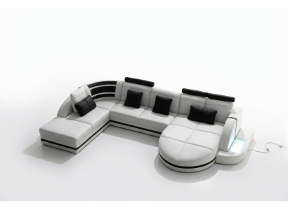 Sofá de esquina sofá de cuero Big XXL en forma de U Sofá Sala de estar Sofá Sofa Set Sofás Esquina Sofá de esquina