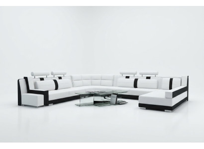 Conjunto de sofás en forma de U Sofá Tapizado Conjunto de salón Diseño de zona de estar