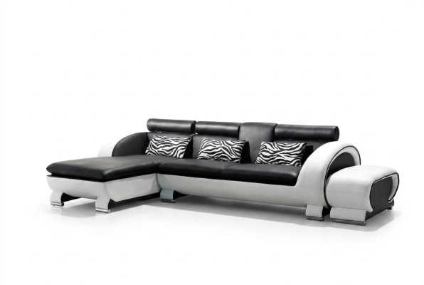 Sofá de esquina sofá de cuero conjunto de salón en forma de L decoración sofá sofá acolchado asiento esquina.