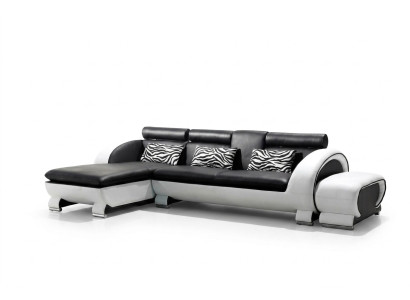 Sofá de esquina sofá de cuero conjunto de salón en forma de L decoración sofá sofá acolchado asiento esquina.