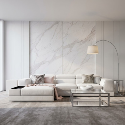 Sofá de cuero Sofá Sofá Sofá de esquina Sofá Esquina Asiento Tapicería Conjunto de asientos Decoración Salón