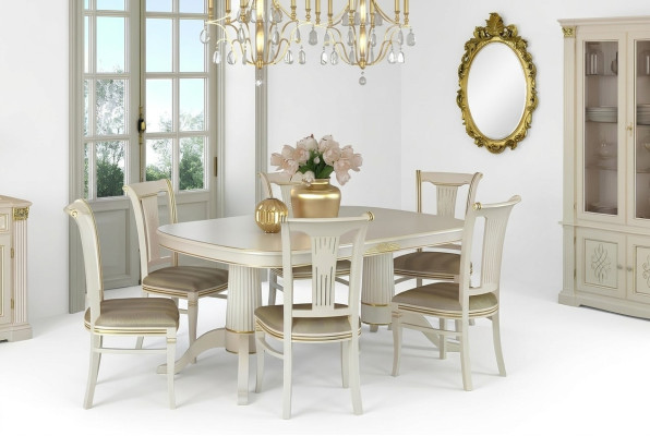 Grupo de comedor sillas mesas conjunto 4 sillas + mesa muebles madera maciza asiento acolchado nuevo