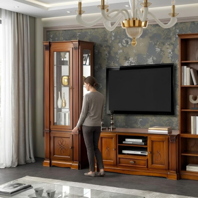 Vitrina armario Vitrinas sala de estar Mira armarios Diseño Nuevo Barroco Rococó nuevo