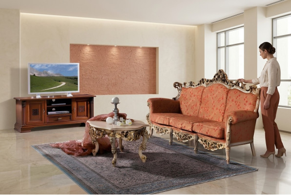 Diseñador 311 Sofá de 1 plaza Conjunto de sofás Cojín Asiento Muebles italianos Sofá de madera maciza