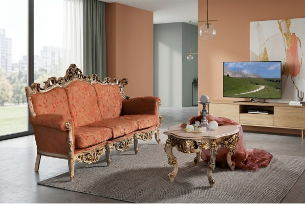 Diseñador 311 Sofá de 1 plaza Conjunto de sofás Cojín Asiento Muebles italianos Sofá de madera maciza