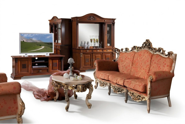 Diseñador 311 Sofá de 1 plaza Conjunto de sofás Cojín Asiento Muebles italianos Sofá de madera maciza