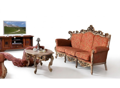 Diseñador 321 Juego de sofás de 1 asiento Tapizado Muebles italianos Sofá de madera maciza