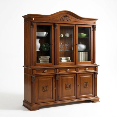Aparador Armario de pared de madera Buffet Vitrina Armario Armarios de comedor