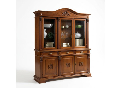 Aparador Armario de pared de madera Buffet Vitrina Armario Armarios de comedor