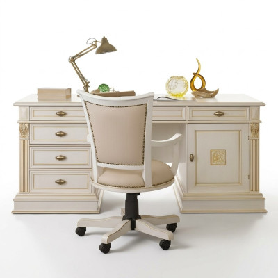 Mesa de escritorio de lujo Oficina Oficina Estilo antiguo Rococó Barroco Escritorios Nuevos