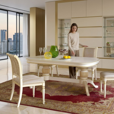 Estilo barroco rococó muebles mesa de comedor mesas decoración comedor conjunto de mesa