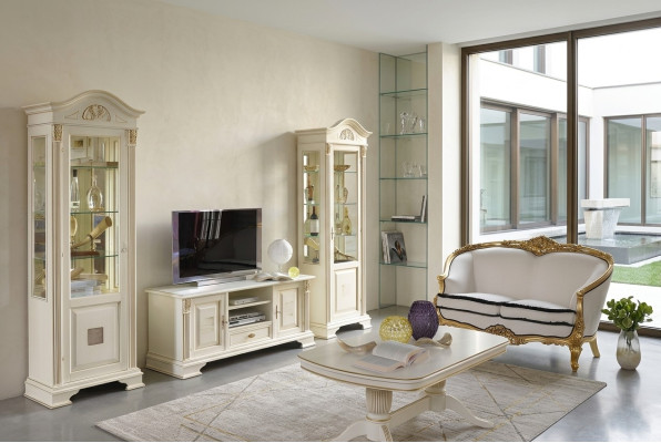 Rtv Sideboard Schrank Dekorative Kommode Wohnzimmer Klassisch Kommoden Holz Low Aparador de televisor Armario Cómoda decorativa Sala de estar Clásico Cómodas Madera Bajo