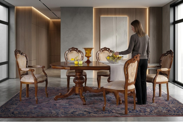Juego de sillas 4x sillas tapizadas conjunto de cocina salón comedor