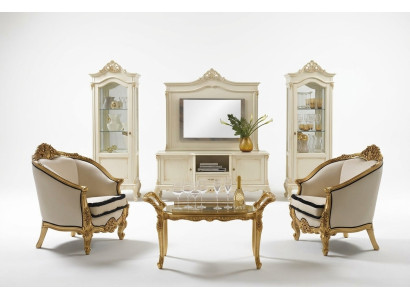 Clásico sillón individual Barroco Rococó italiano Muebles tapizados de una plaza