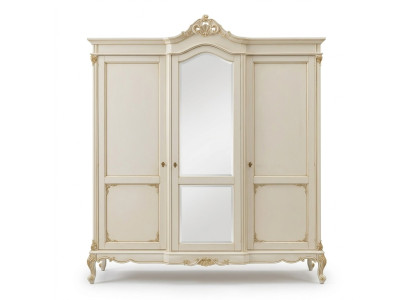 Armario ropero dormitorio perchero madera maciza estilo barroco muebles italianos nuevos