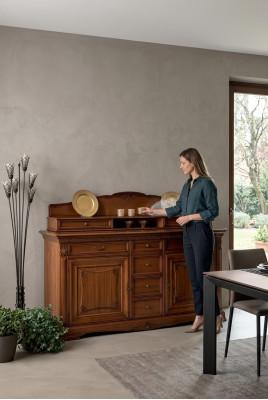 Cómoda Buffet XXL Cómodas Armario Barroco Rococó Aparador Consola Madera Maciza