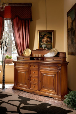 Cómoda Buffet XXL Cómodas Armario Barroco Rococó Aparador Consola Madera Maciza