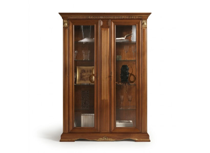 Vitrina Armario vitrinas Sala de estar Muebles Aparadores Diseño Barroco Rococó Italia.