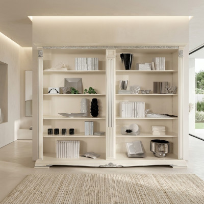 Oficina Librería Archivador Muebles de lujo Estilo antiguo Armario Barroco Madera maciza