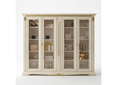 Mueble de oficina Librería Archivador de lujo Muebles italianos Antiguo Armario de madera maciza