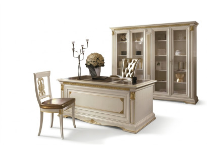 Escritorio Oficina Mesa Mesa de madera maciza de alta calidad Estilo barroco rococó antiguo 186x91cm Nuevo