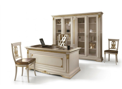 Sala de trabajo muebles de oficina Mesa Armario Silla Conjunto de 3 piezas de madera maciza