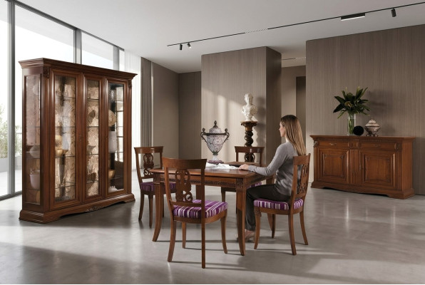 Mesa de comedor Mesas de comedor Tablas Mesa Diseño clásico de madera barroco rococó Muebles nuevos