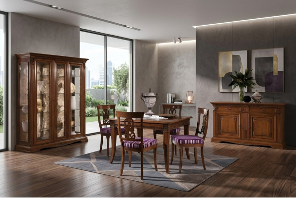 Mesa de comedor Mesas de comedor Tablas Mesa Diseño clásico de madera barroco rococó Muebles nuevos