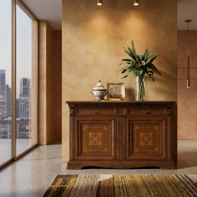 Alta calidad Cómoda clásica de madera maciza Aparador Armario de cajones Nuevo de hotel